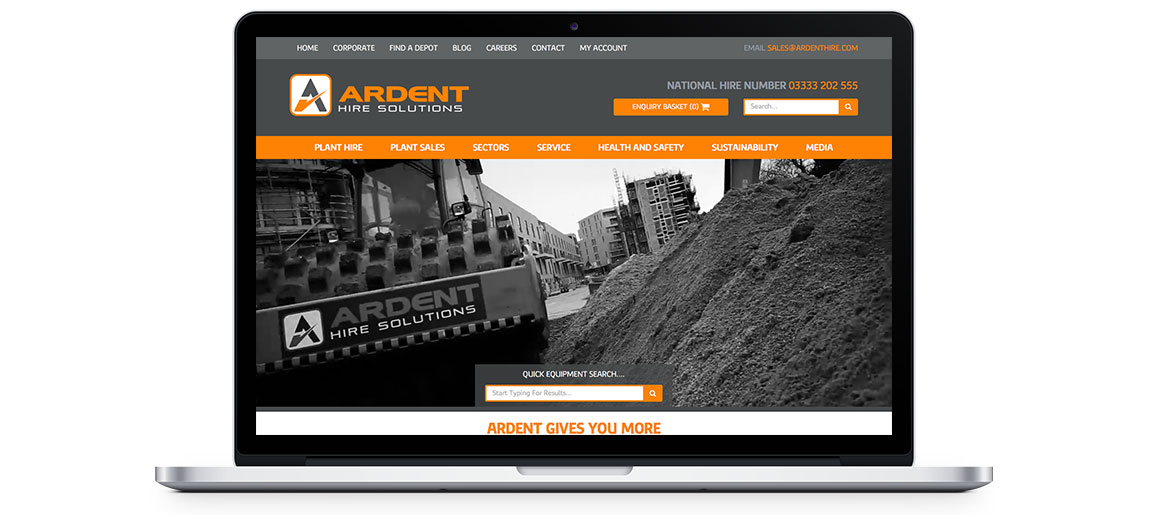 Ardent Website Desktop