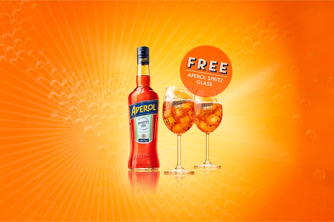 Aperol Free Glass Promotion Sales Promotion