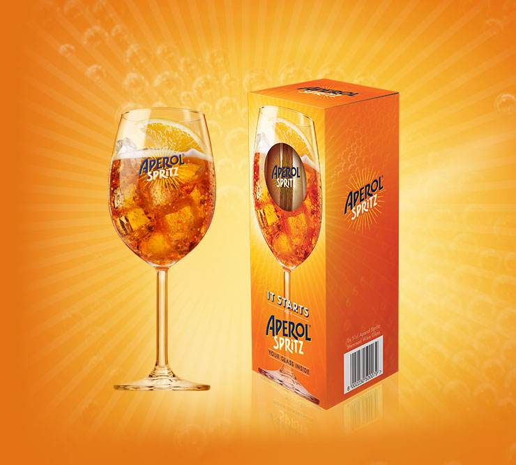 Aperol Free Glass Promotion Box