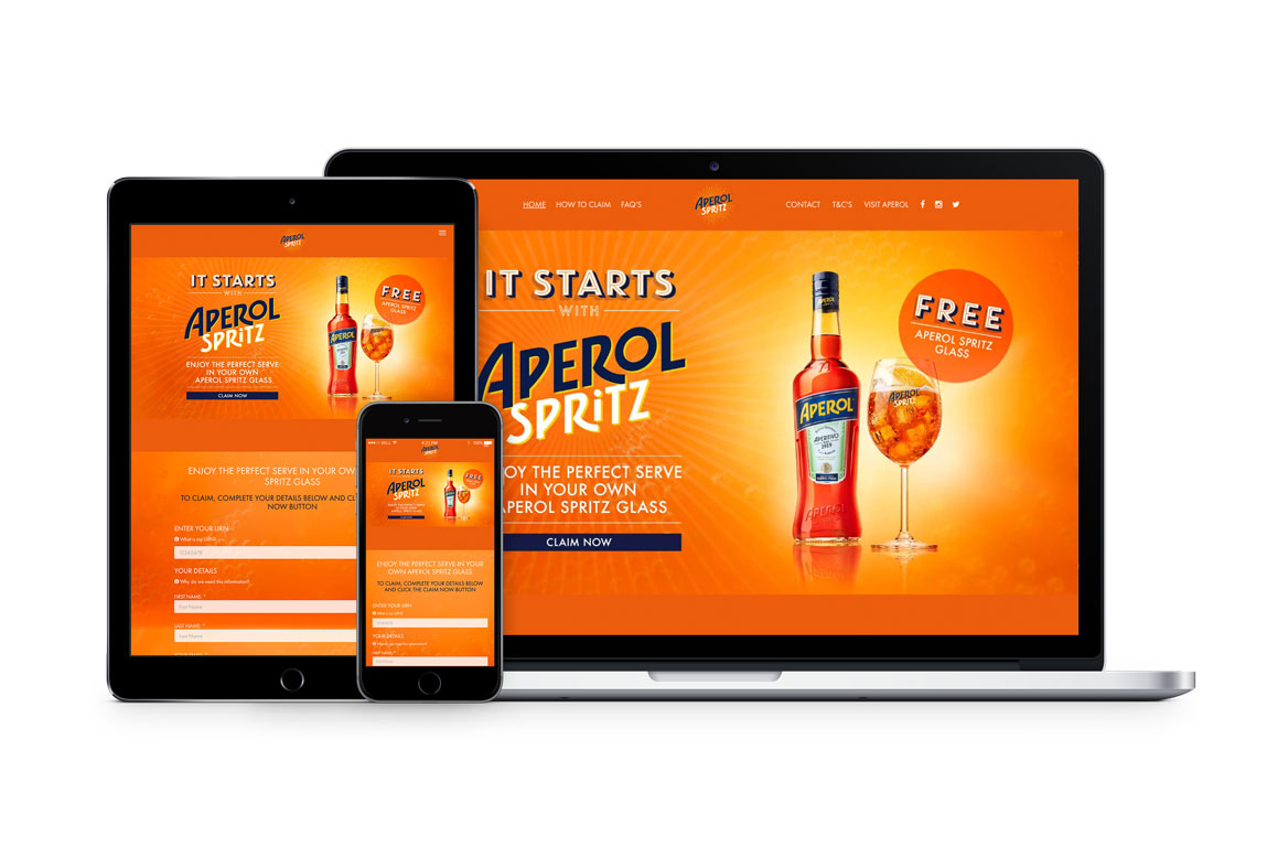 Aperol Free Glass Website