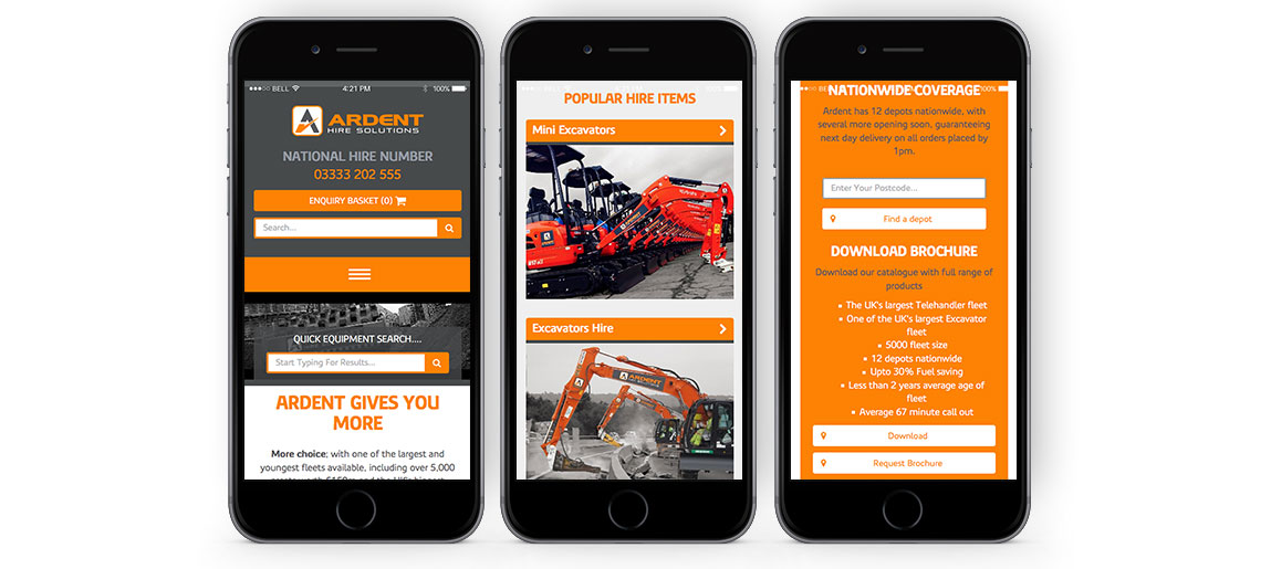 Ardent Website iPhone