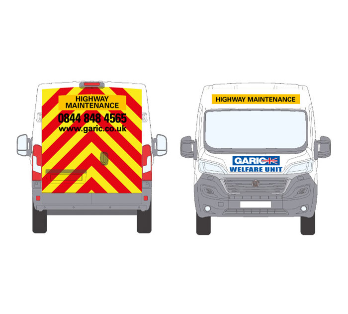 Garic Van Front Livery Design
